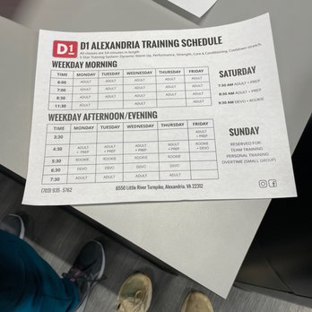 D1 TRAINING ALEXANDRIA - Updated January 2025 - 6550 Little River