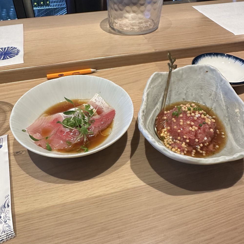 Mosonori - Hamachi tasting (left) toro tartare tasting (right) - Sushi Bars Near Me - Orlando, Florida Mosonori - Hamachi tasting (left) toro tartare tasting (right) - Sushi Bars Near Me - Orlando, Florida