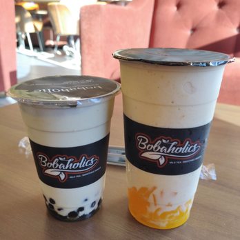 Bobaholics - Avocado smoothie with boba. Mango smoothie with Mango jelly - Bubble Tea Near Me - San Jose, California