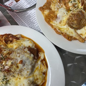 Little Italian Pizza - Bottom: chicken parmigiana with spaghetti Top: baked ziti with meatballs - Pizza Near Me - Pompano Beach, Florida Little Italian Pizza - Bottom: chicken parmigiana with spaghetti Top: baked ziti with meatballs - Pizza Near Me - Pompano Beach, Florida