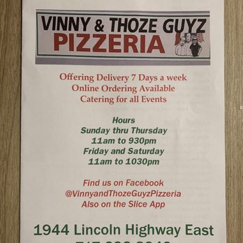 Thoze Guyz Pizzeria - the menu - Pizza Near Me - Lancaster, Pennsylvania Thoze Guyz Pizzeria - the menu - Pizza Near Me - Lancaster, Pennsylvania