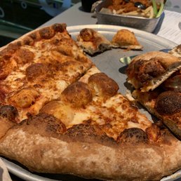 a pizza on a plate