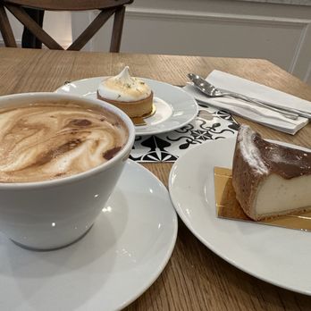 Maison Alyzee - Recommend the vanilla flan cake. Delicious.  Mocha ganache hot coffee.   Lemon tart was good and not too sweet. - Bakeries Near Me - Mountain View, California