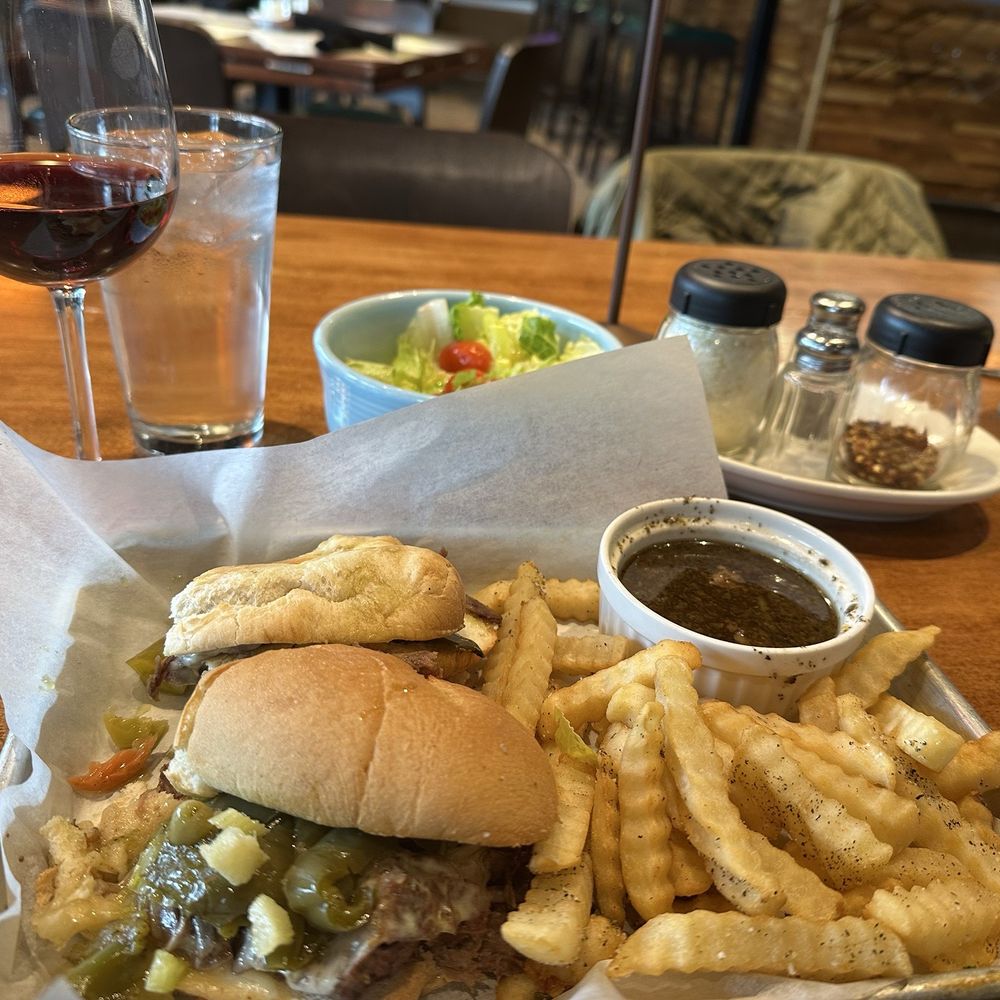 Enjoying the most delicious Italian Beef this side of the Missippi Enjoying the most delicious Italian Beef this side of the Missippi