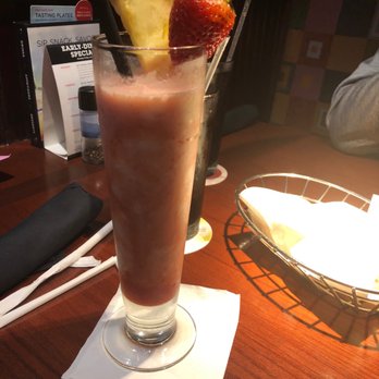 Red Lobster - Sunset Passion Colada (I stirred it) the best drink ever! - Seafood Near Me - Indianapolis, Indiana