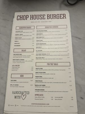 Menu photo 1 Chop House Burger Dallas, TX