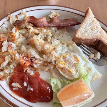 Beloved's Bakery & Cafe - This is a half order of eggs, hash browns, bacon & amazing toast. - Bakeries Near Me - Reno, Nevada Beloved's Bakery & Cafe - This is a half order of eggs, hash browns, bacon & amazing toast. - Bakeries Near Me - Reno, Nevada