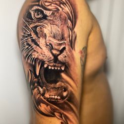 Tattoo By Edras - Tiger tattoo by edras