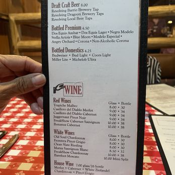 Pinnacle Peak - Beer and drinks menu - Steakhouses Near Me - Tucson, Arizona