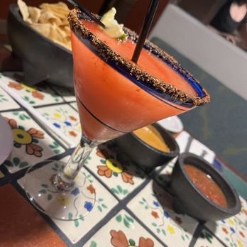 Garcia's Mexican Restaurant - Strawberry margarita w/chips, salsa, and extra bean dip - Mexican Near Me - Tempe, Arizona Garcia's Mexican Restaurant - Strawberry margarita w/chips, salsa, and extra bean dip - Mexican Near Me - Tempe, Arizona