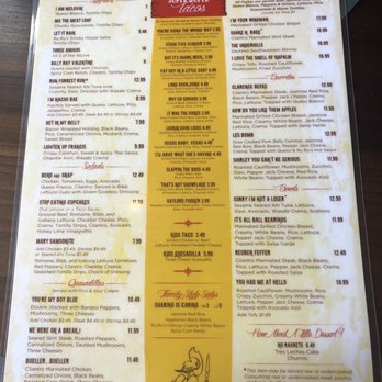 RuRu's Tacos + Tequila - Food menu - Tex-Mex Near Me - Charleston, South Carolina RuRu's Tacos + Tequila - Food menu - Tex-Mex Near Me - Charleston, South Carolina