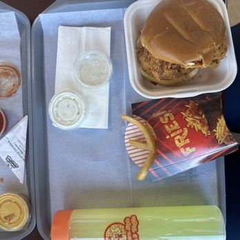 Southern Style Chicken & Waffle - Regular Chicken Sandwich & 1 Side and Homemade Lemonade ( Bottle ) - Waffles Near Me - Manassas, Virginia Southern Style Chicken & Waffle - Regular Chicken Sandwich & 1 Side and Homemade Lemonade ( Bottle ) - Waffles Near Me - Manassas, Virginia