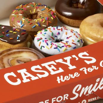Casey's - a box of assorted donuts - Pizza Near Me - Mound City, Missouri