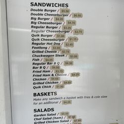 Quik Burger - Menu