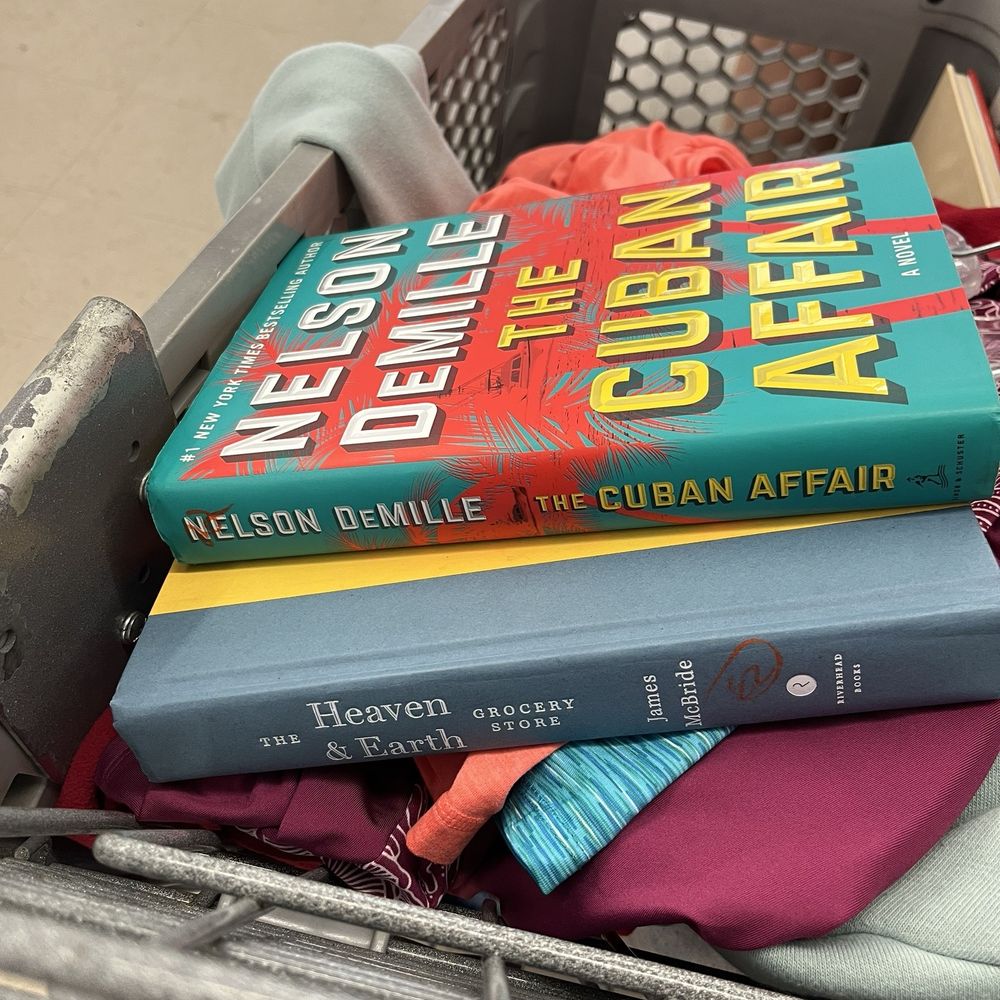 Thrift haul in action including some great books! Thrift haul in action including some great books!