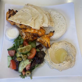 Lazeez Eats - chicken kabob plate - Mediterranean Near Me - Anaheim, California