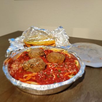 Crust Kitchen - Meatball & Spaghetti Marinara - Pizza Near Me - San Diego, California Crust Kitchen - Meatball & Spaghetti Marinara - Pizza Near Me - San Diego, California