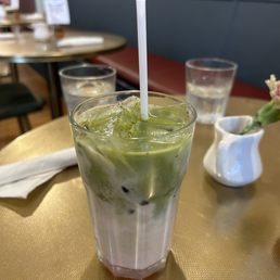 Strawberry Matcha Iced Latte Strawberry Matcha Iced Latte