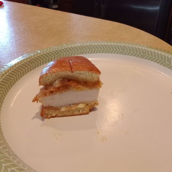 Popeyes Louisiana Kitchen - Quarter piece of the sandwich. - Fast Food Near Me - Buffalo, New York Popeyes Louisiana Kitchen - Quarter piece of the sandwich. - Fast Food Near Me - Buffalo, New York