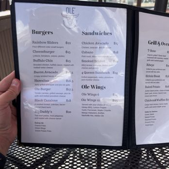 Ole International Kitchen - Menu - Bars Near Me - Estes Park, Colorado