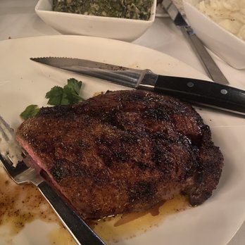 Jeff Ruby's Steakhouse - Cincinnati - Ribeye, creamed spinach, and mashed potatoes - Steakhouses Near Me - Cincinnati, Ohio Jeff Ruby's Steakhouse - Cincinnati - Ribeye, creamed spinach, and mashed potatoes - Steakhouses Near Me - Cincinnati, Ohio