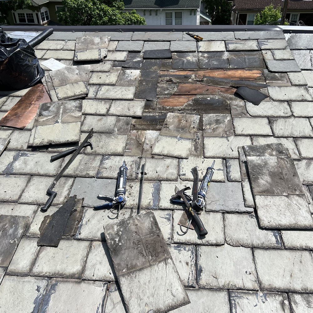 Three Brothers Roofing Company, Slate, Flat Roof Repair NJ - Roof repair - Roofing Near Me - Palisades Park, New Jersey