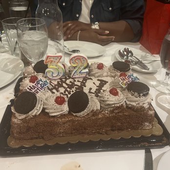 Ruth Chis Steakhouse - Dallas - Delicious Birthday cake for Jerred's Birthday! - Steakhouses Near Me - Dallas, Texas