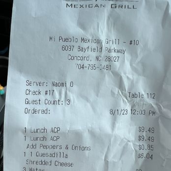 Mi Pueblo Mexican Grill - Mexican Near Me - Concord, North Carolina