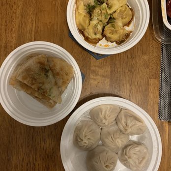 Grand Sichuan - Sichuan Wonton with Red Oil (the oil isn't red) Scallion Pan Cake Pork Soup Dumpling - Szechuan Near Me - Jersey City, New Jersey Grand Sichuan - Sichuan Wonton with Red Oil (the oil isn't red) Scallion Pan Cake Pork Soup Dumpling - Szechuan Near Me - Jersey City, New Jersey