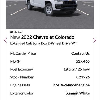 McCarthy Chevrolet of Overland Park - The advertisements where it states the trucks are for sale for $27,465 - Auto Repair Near Me - Overland Park, Kansas McCarthy Chevrolet of Overland Park - The advertisements where it states the trucks are for sale for $27,465 - Auto Repair Near Me - Overland Park, Kansas