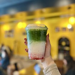 Strawberry Matcha Latte