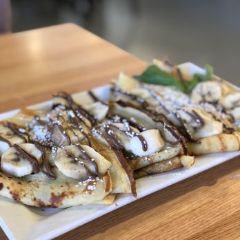 The Churro Waffle - Banana Nutella crepe - Breakfast & Brunch Near Me - Chicago, Illinois The Churro Waffle - Banana Nutella crepe - Breakfast & Brunch Near Me - Chicago, Illinois
