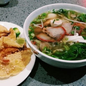 Pho Viet Xpress - Hủ tiếu Mỹ Tho w/ extra deep fried shrimp chip. - Vietnamese Near Me - Vaughan, Ontario Pho Viet Xpress - Hủ tiếu Mỹ Tho w/ extra deep fried shrimp chip. - Vietnamese Near Me - Vaughan, Ontario