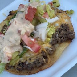 Smash burger taco