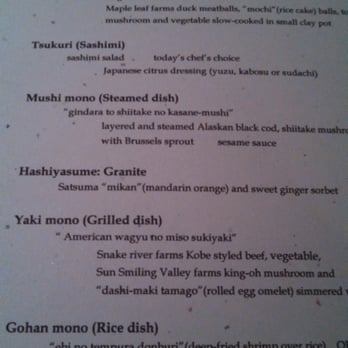 Wakuriya - Menu - Japanese Near Me - San Mateo, California