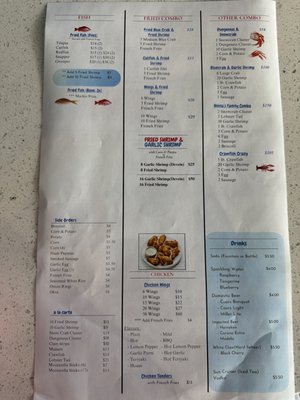 Menu photo 1 Hnina's Seafood Ocoee, FL