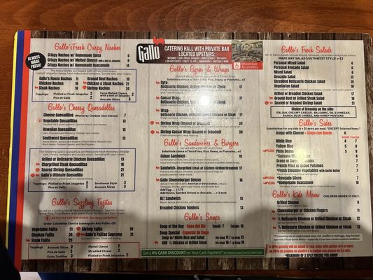 Menu photo 1 Gallo Patchogue, NY