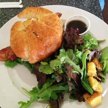 The Trails Eatery - Turkey croissant sandwich with side salad. - Breakfast & Brunch Near Me - San Diego, California The Trails Eatery - Turkey croissant sandwich with side salad. - Breakfast & Brunch Near Me - San Diego, California