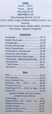Menu photo 1 Diddlebugs Pizza & Hoagies Charleroi, PA