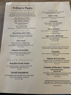 Menu photo 1 Pelino’s Pasta Columbus, OH