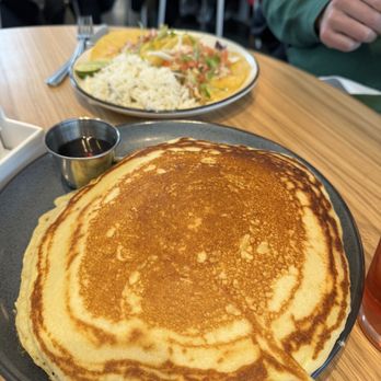 Dish Society - 2 stack of dry pancakes (no berries no powdered sugar by request) - Southern Near Me - Austin, Texas