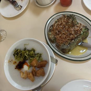 Agnes and Sherman - Congee and pandan French toast - Diners Near Me - Houston, Texas Agnes and Sherman - Congee and pandan French toast - Diners Near Me - Houston, Texas