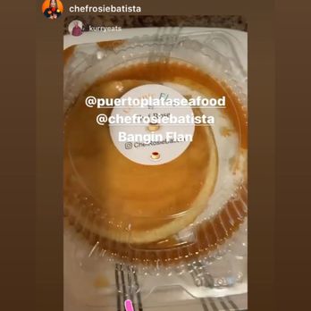 Puerto Plata Fish Market - Caramel Flan!!  Best Flan I ever ate!!! - Seafood Markets Near Me - Brooklyn, New York