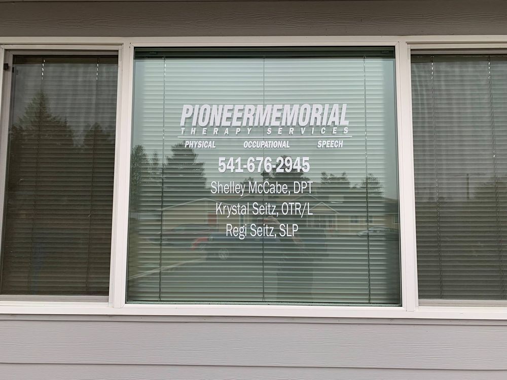 PIONEER MEMORIAL THERAPY SERVICES Updated August 2024 150 Rock St