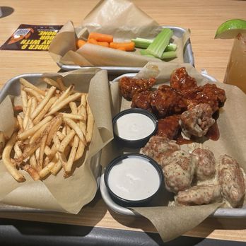 Buffalo Wild Wings - Garlic Parmesan and mango habanero - Chicken Wings Near Me - College Station, Texas