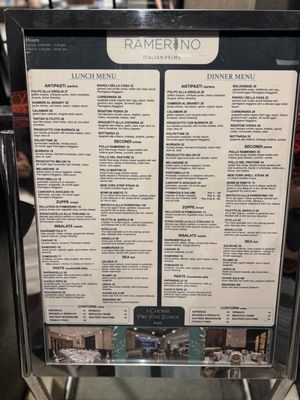 Menu photo 2 Ramerino - Italian Prime Restaurant New York, NY Menu photo 2 Ramerino - Italian Prime Restaurant New York, NY