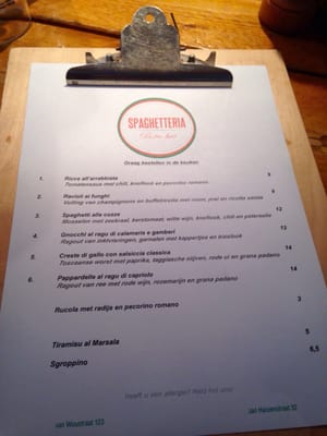 Menu photo 7 Spaghetteria Amsterdam, NH