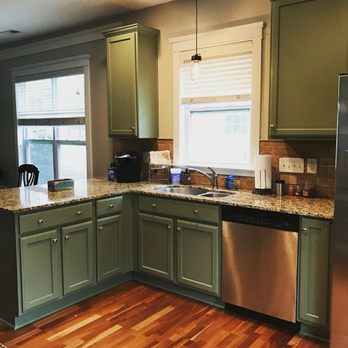 Indigo Splash Custom Painted Cabinets - Painters Near Me