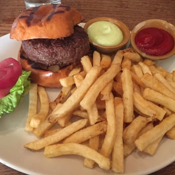 Nopa - Wood grilled burger medium - New American Near Me - San Francisco, California Nopa - Wood grilled burger medium - New American Near Me - San Francisco, California