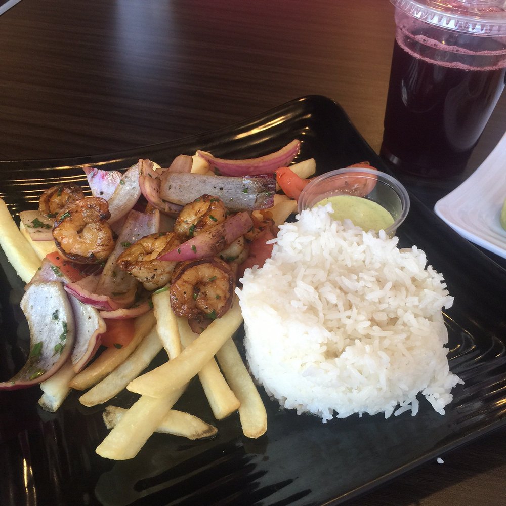 Red Panka - Camarón saltado con chicha morada Very delicious - Peruvian Near Me - Redlands, California Red Panka - Camarón saltado con chicha morada Very delicious - Peruvian Near Me - Redlands, California